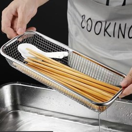 TONSNY Stainless Steel Dishwasher Silverware Basket Utensil Drying Rack Drawer Organizer, Silverware Organizer for Holding Silverware Kitchen Utensil