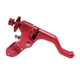 lhrlaoliu Motorcycle CNC 22mm 7/8" Stunt Short Clutch Lever Clutch Handlebar Easy Pull for crf250r crf450r crf250x crf450x crf230f Most Motorcycles Dirt Pit Bike (Red)