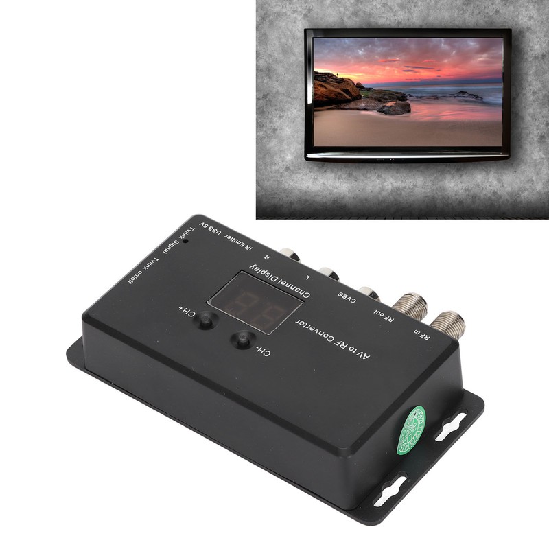 TV Link Modulator Adjustable Support PAL NTSC AV to RF