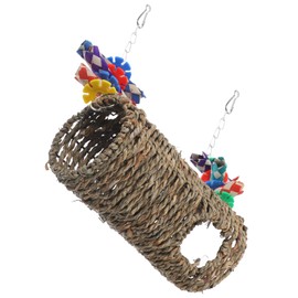 BESPORTBLE 1set Bird Perch Hanging Toy for Parakeet and Parrot Decorative Climbing Bird Stand Swing Sturdy Birdcage Accessory for Anxiety Relief and Fun