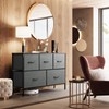 WLIVE Dresser for Bedroom with 5 Drawers, Long Storage Dresser,