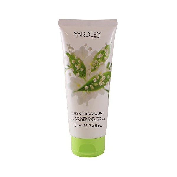 Yardley of London Nourishing Hand & Nail Cream for Women, Lily of The Valley, 3.4 Ounce