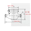 MUNEFE DN15 Water Meter, Water Meter Dry Flow, Cubic Water