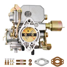 Carburetor 39 PICT for VW Beetles Super Beetles 1971-1979 Dual Port 1600cc Engine 12V Air Cooled Type 1 Engines Automatic Choke Thing Karmann Ghia Squareback Transporte OEM#113129031K,98-1289-B