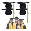 4 Gorros De Graduación Con Borlas Y Colgante 2026