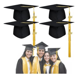 4 Gorros De Graduación Con Borlas Y Colgante 2026