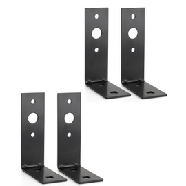 PARTSam 4X Black Trailer Light Brackets L Shape Tail Light Mounting Bracket Electrophoretic Deposition Steel for Boat Utility Trailer Lights Parts Accessories, 4.5 x 3 x 1.5 Inch