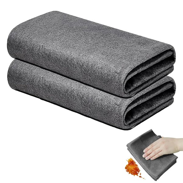 Shunshi Magic Cleaning Cloths for Glass, 2pcs - Reusable Streak-Free