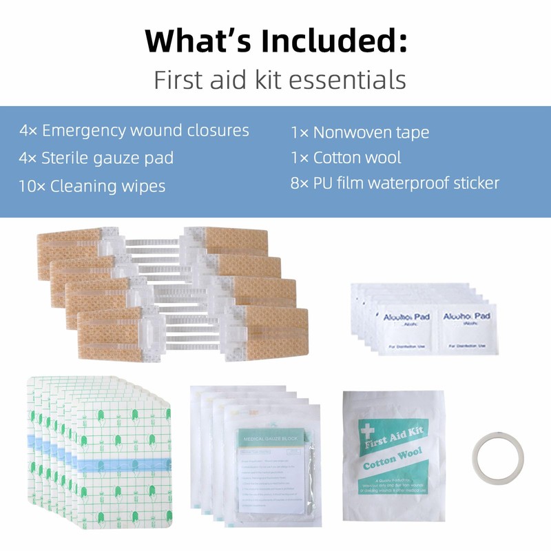 Emergency Wound Closure Strips, Butterfly Band-Aids