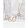 SINGULARU - Bubbles Hoop Earrings Brass with 18K Gold Plated