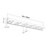 Ralbay Modern LED Bathroom Vanity Lights 6 Lights Acrylic Stainless