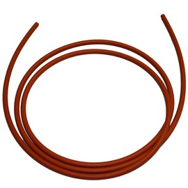 .210'' (3/16" Nominal) Silicone O-Ring Cord Stock, 70A Durometer, 0.210" Thickness, 10' Piece, Red