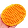 Tiardey 3pcs Pet Grooming Shampoo Brush,Soothing Massage Rubber Bristles Curry