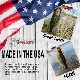 Delong Lures - Fishing Lures, 6" pre rigged Weedless Worm Baits, Anise Scented Animated Lures, weedless bass fishing lures for Freshwater & Saltwater, durable fishing gear