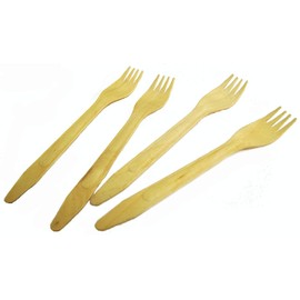 Perfect Stix 100 Pack Disposable Wooden Forks. 6 Inches Long With Longer Prongs.100% All-Natural, Eco-Friendly, Biodegradable and Compostable. Pack of 100 Forks.