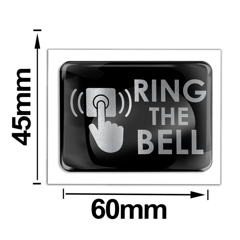 Biomar Labs 2 x 3D Gel Sign Notification Symbol Ring