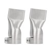 Topyond 2PCS 40mm Flat Wide Mouth Welding Nozzle, Stainless Steel