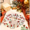 anlvico Christmas Dog Collar for Small Dogs，Adjustable Cotton White Snowflake