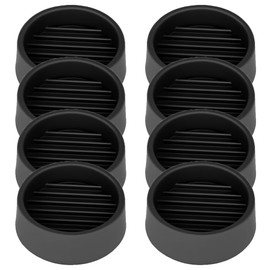 Non Slip Furniture Pads, 1.5” Round Rubber Caster Cups, 8 Pcs Furniture Coasters, Anti-Slip Gripper, Anti Slide Furnitures Feet Floor Protectors for Bed Couch Stoppers - Black