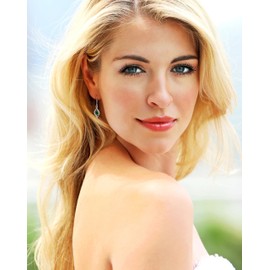 Starchenie Infinity Dangle Drop Earrings 925 Sterling Silver Oval Birthstones Leverback Earrings May Emerald Jewelry Gift for Women