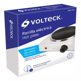 Volteck Parrilla eléctrica Volteck PAEL-1CD blanca 127V