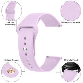 3 Pack Silicone Bands Compatible with Garmin Vivoactive 5/ Vivoactive 3/ Garmin Venu 2 Plus/ Venu Sq/ Venu Watch Bands Women Men, 20mm Soft Silicone Sport Replacement Strap for Garmin Vivomove HR,