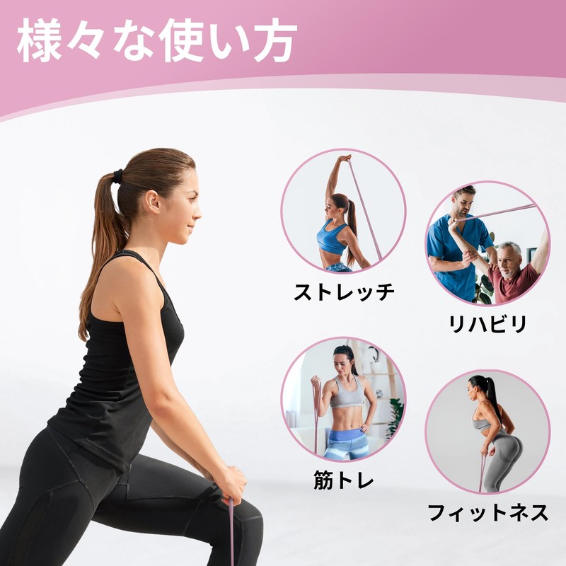 TheFitLife Stretch Tube Stretch Band Exercise Fitness (Purple)