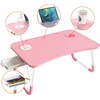Elekin Laptop Desk for Bed,Portable Folding Lap Desk Bed Table