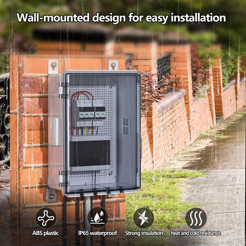 Animacyn ABS Electrical Junction Box, Ventilated Design, Cable Grommets, IP65