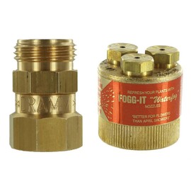 Fogg It 2 GPM Brass Misting Nozzle with Dramm Brass Garden Hose Swivel (Bundle, 2 Items)