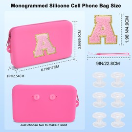 QLOVEA Silicone Phone Holder, Accessories for Bogg Bag Beach Bag Beach Essentials (Pink D)