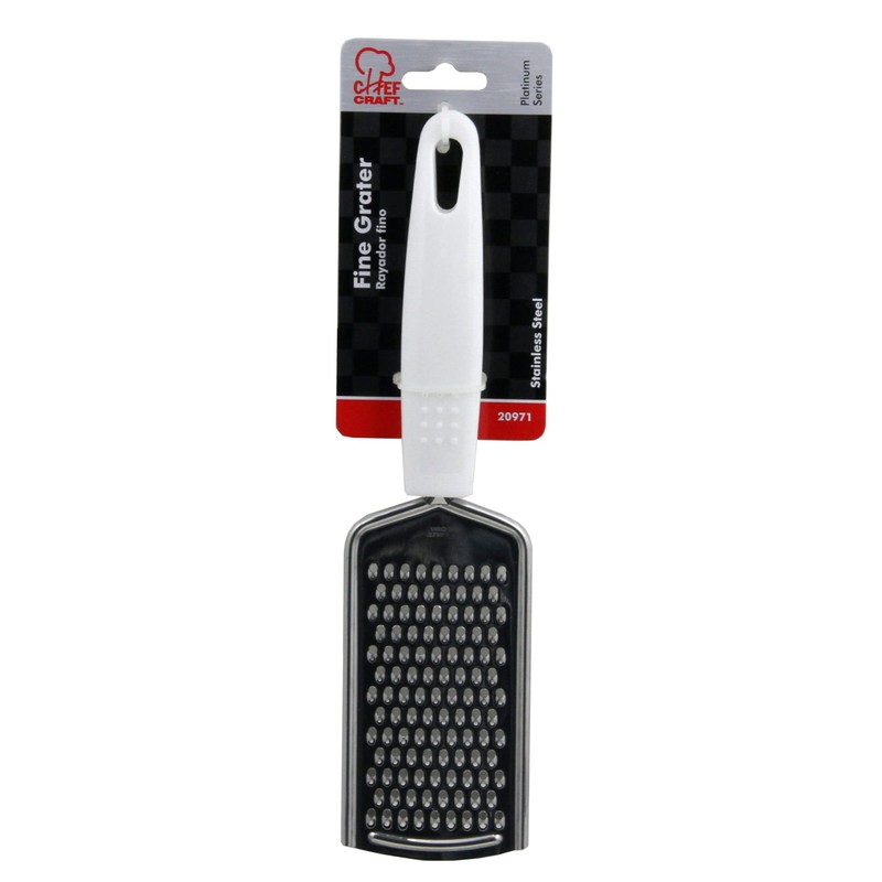 Chef Craft Select Fine Grater, 9.5 inches in length, White