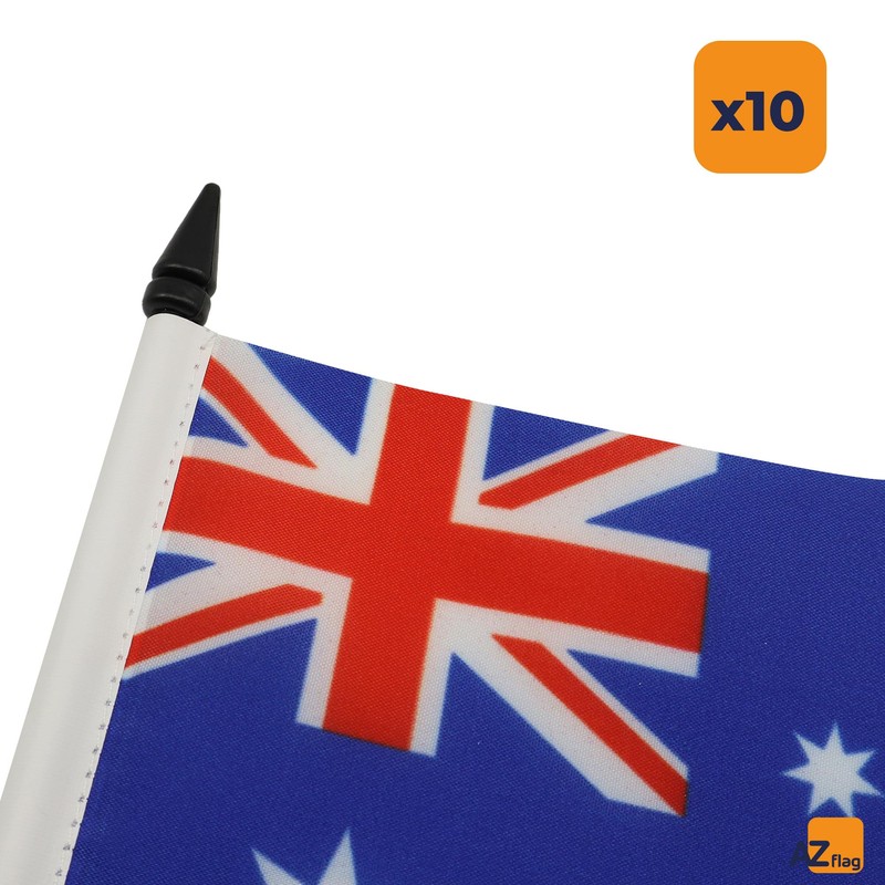 AZ FLAG - Pack of 10 Australia Table Flags 21