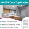 4 Pcs M 6054 Top Bracket Roller Assembly for Frameless