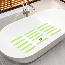 Anti-Slip Shower Strips, Safety Shower Treads Stickers - 24 Pics, Bathtub Non Slip Stickers, Anti Skid Tape for Shower,Tub,Steps, Floor-Strength Adhesive Grip Appliques for Baby,Senior,Adult