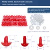 200Pcs Safety Eyes and Secure Washers for Amigurumi Crochet -