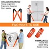 Anti-Slip Moving Straps, 2-Person Shoulder Lifting and Moving System Lifting