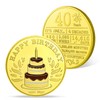AtSKnSK Happy Birthday Coin for Collectors 40th Birthday Gifts for