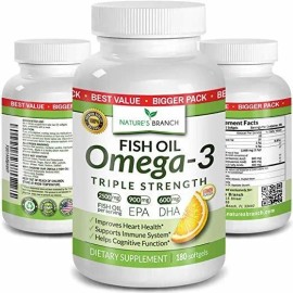 Mejor Triple Fuerza Píldoras De Omega 3 De Aceite De Pescado