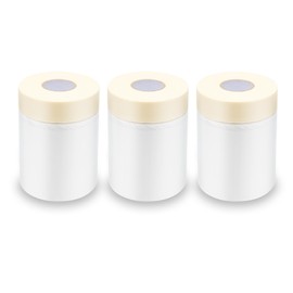 Lichamp Pre-Taped Masking Film, 22 inch x 30 Yard x 3 Rolls (90 Yards Total), Advanced Masking Tape Film