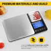 MaxWorks Dual Platform Digital Kitchen Scale 51069 22 lbs Capacity