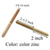 Pro Bamboo Kitchen 8pcs Self-Tapping Screw Hanger Bolts 3/8"-16 x