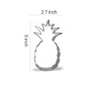 Keewah Pineapple Cookie Cutter, 5 x 2.7 inch, Stainless Steel