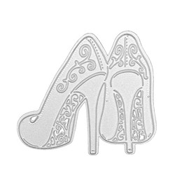 High Heels Cutting Die Metal Shoes Die Cuts Stencil Arts Cutting Template Moulds for DIY Invitation Card Making Paper Crafting Envelope Emboosing Scrapbooking Supplies