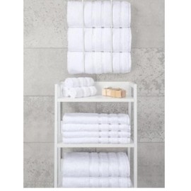 C&A COLLECTION Premium Cotton White Bath Towel, 27 x 54 inch 4 Pieces 600 GSM Snow White Soft Terry Highly Absorbent Quick Drying Towel Perfect for Daily use Good for Spa & Hotels