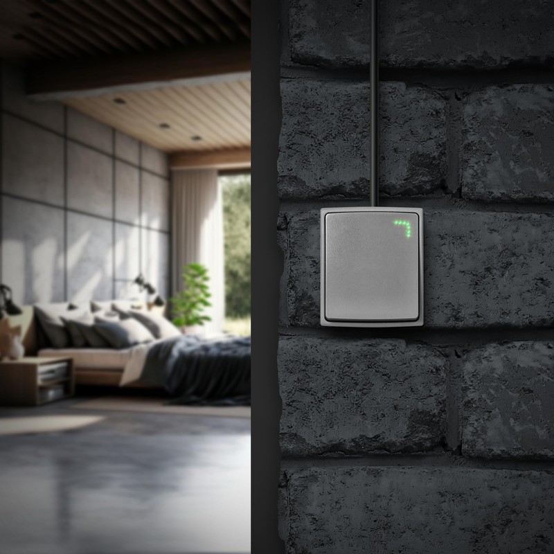 Miratic Surface-Mounted Light Switch with Backlight High-Quality Toggle Switch Surface-Mounted