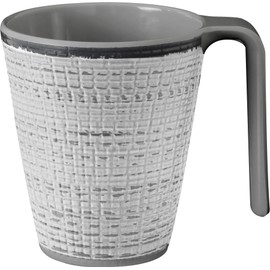 BRUNNER Tivoli Collection 0830035N.C7X Camping Cup with Non-Slip Base 30 cl Colour Grey/Black Cup Made of Durable Material, Shatterproof