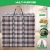 Rainberg Extra-Strong Laundry Bags, Set of 5, Plaid Pattern, Double