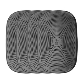 sourcing map 8pcs Car Dashboard Anti-Slip Mat 6" x 4" Round 3" Universal Sticky Dash Pad Washable Reusable Car Non-Slip Mats for Phone Keys Sunglasses Electronic Devices, Black