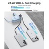 ORICO 22.5W Travel Power Strip, 7 in 1 Charging Station